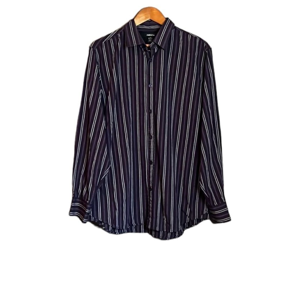 3 for $30! Claiborne purple stripped button down shirt